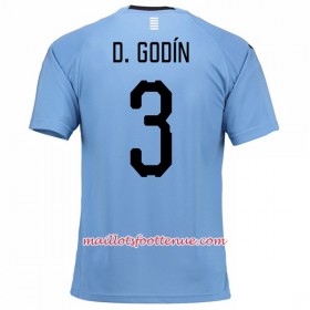 Maillot/Tenue Uruguay D.Godin 3 Domicile Coupe du monde 2018